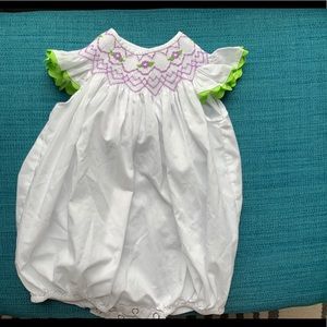 Smocked romper